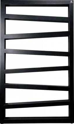Полотенцесушитель электрический Terma Zigzag 50x83, черный металлик, лесенка, 8 секций