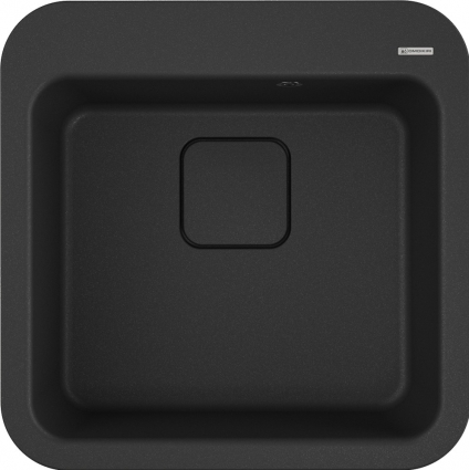 Мойка кухонная Omoikiri Tasogare 51 черная матовая, квадратная, 51x51 см