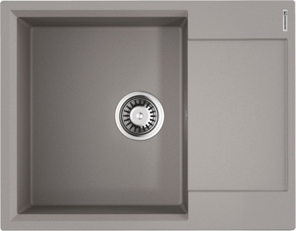 Мойка кухонная Omoikiri Daisen 65 leningrad grey матовая, прямоугольная, 65x51 см