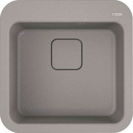 Мойка кухонная Omoikiri Tasogare 51 leningrad grey матовая, квадратная, 51x51 см