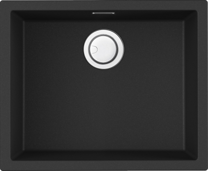 Мойка кухонная Omoikiri Yamakawa 55-U/I графит матовая, прямоугольная, 55.6x45.6 см