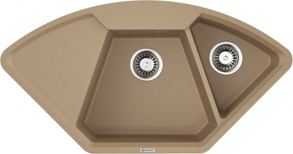 Мойка кухонная Omoikiri Yonaka 98-C карамель матовая, многоугольная, 98x51 см
