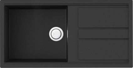 Мойка кухонная Omoikiri Kitagawa 100 графит матовая, прямоугольная, 100x51.5 см