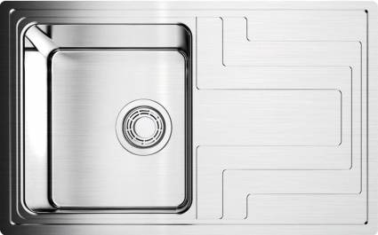 Мойка кухонная Omoikiri Mizu 78 брашированная, прямоугольная, с крылом, 78x48 см