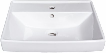 Мебельная раковина Универсал Енисей 50 прямоугольная, цвет белый, на тумбу