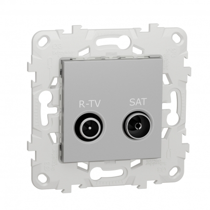 Розетка R-TV/SAT оконечная Schneider Electric Unica New NU545530 цвет серый
