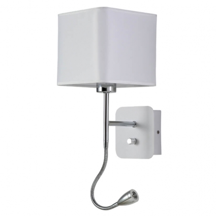 Бра Crystal Lux Paco AP2 Chrome/White мощность 43 Вт