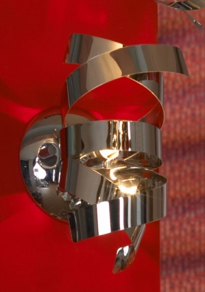 Бра Lussole Briosco LSA-5901-01 в стиле арт-деко, цвет хром, мощность 40 Вт
