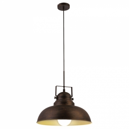 Подвесной светильник Arte Lamp Martin A5213SP-1BR в стиле лофт, цвет коричневый