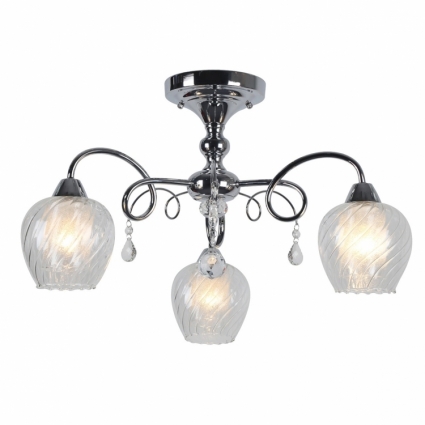 Потолочная люстра Omnilux Telti OML-53607-03 в стиле модерн, цвет хром