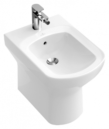 Биде напольное Villeroy & Boch Sentique 5423 0001 alpin цвет белый, овальное, 37x57 см