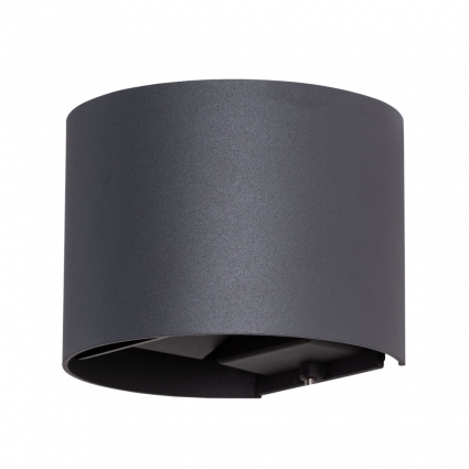 Уличный настенный светодиодный светильник Arte Lamp Rullo A1415AL-1BK цвет черный, мощность 6 Вт