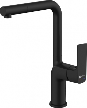 Смеситель Lemark Ursus LM7205BL для кухонной мойки однорычажный, черный
