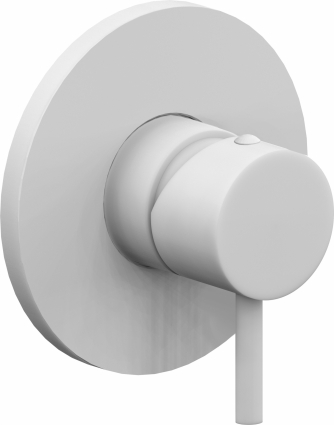 Смеситель Paffoni Light LIG011BO с внутренней частью, для душа, белый, однорычажный
