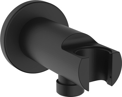 Шланговое подключение Iddis Built-in Shower Accessories 003BL01i62 с держателем, черное, цвет черный, штанга 5.37 см