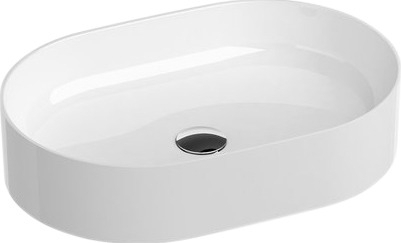 Раковина Ravak Ceramic 550 O Slim овальная, цвет белый, на столешницу