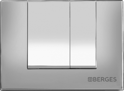 Кнопка смыва Berges Wasserhaus Novum S3 хром, глянец, механическая