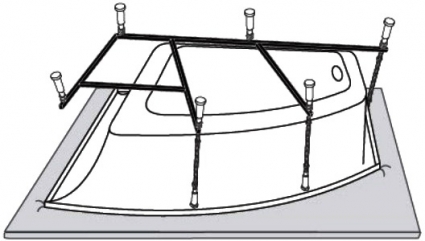 Каркас для ванны Vagnerplast Cavallo 160х90