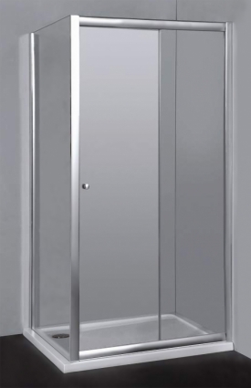 Душевой уголок RGW Classic CL-45 (960-1010)x1000x1850 стекло чистое квадратный, двери раздвижные