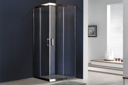 Душевой уголок Royal Bath HPD RB8090 HPD-T-CH 90x80 прямоугольный, двери раздвижные