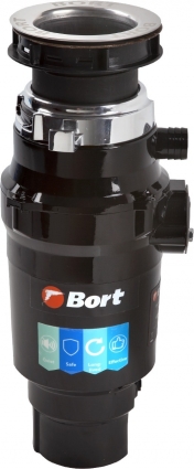 Измельчитель отходов Bort Master Eco расчитан на 2-3 человека, мощность 390 Вт