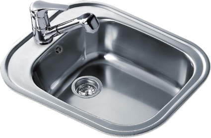 Мойка кухонная TEKA Stylo 1B 10107007 полированная, прямоугольная, 46.5x48.5 см