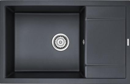 Мойка кухонная Paulmark PM317850-BLM черный металлик матовая, прямоугольная, 78x50 см