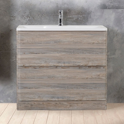 Тумба с раковиной BelBagno Albano 90 напольная, pino scania, с ящиками, с доводчиками