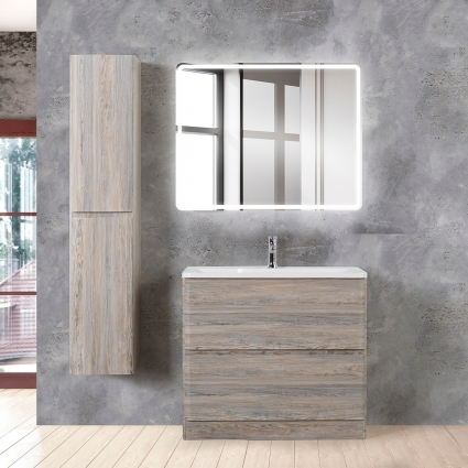 Мебель для ванной BelBagno Albano 90 напольная, pino scania, с ящиками, с доводчиками