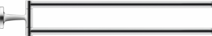 Полотенцедержатель Duravit Starck T 0099411000 хром, двойной, подвесной