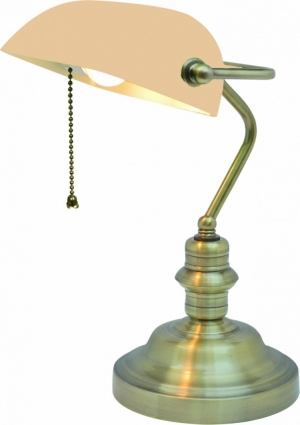 Настольная лампа Arte Lamp Banker A2493LT-1AB в стиле ретро, цвет бронза