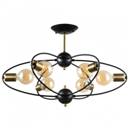 Потолочная люстра Arte Lamp Glasgow A1963PL-6BK мощность 240 Вт
