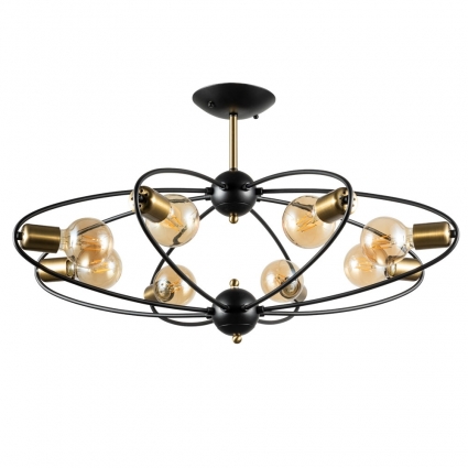 Потолочная люстра Arte Lamp Glasgow A1963PL-8BK мощность 320 Вт
