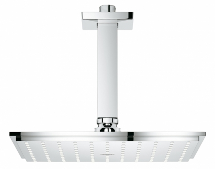 Верхний душ с кронштейном GROHE Rainshower Allure, диаметр 210 мм, потолочный кронштейн, хром