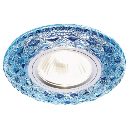 Встраиваемый светодиодный светильник Ambrella light LED S288 BL в классическом стиле, цвет синий