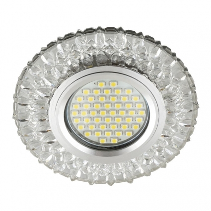 Встраиваемый светильник Fametto Luciole DLS-L138 Gu5.3 Glassy/Clear в классическом стиле, цвет зеркальный