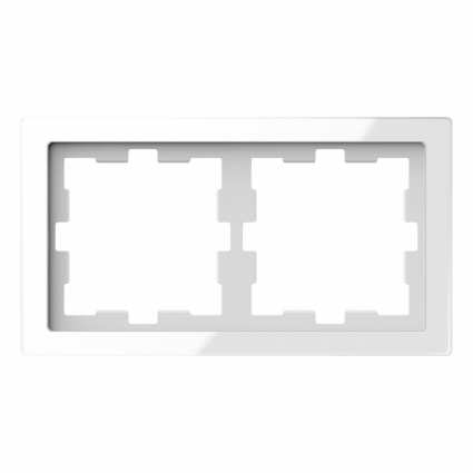Рамка 2-постовая Schneider Electric Merten D-Life MTN4020-6520 цвет белый