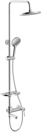 Душевая стойка Lemark Minima LM3862C хром, штанга 170 см, шланг 150 см