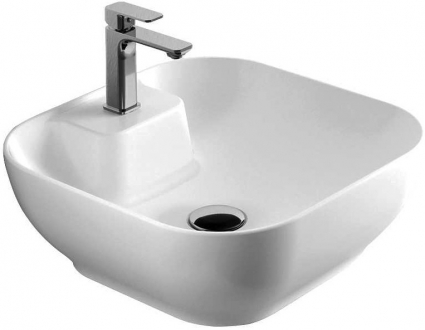 Рукомойник Bien Motto MTLG04201FD1W5000 квадратная, цвет белый, на столешницу