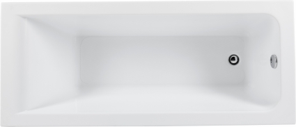 Акриловая ванна Aquanet Bright 170x70 с каркасом, белая, прямоугольная, пристенная