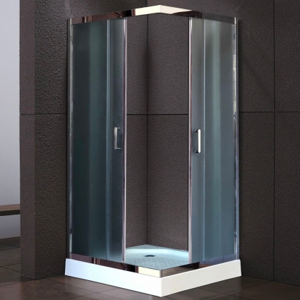 Душевой уголок Royal Bath HPD RB100 HPD-C-CH 100x100 квадратный, двери раздвижные