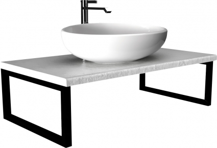 Столешница 1MarKa Grunge Loft 80 бетон светлый