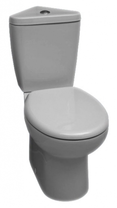 Унитаз-компакт Serel Friendly 6706 угловой белый, овальный, 36x72.5 см