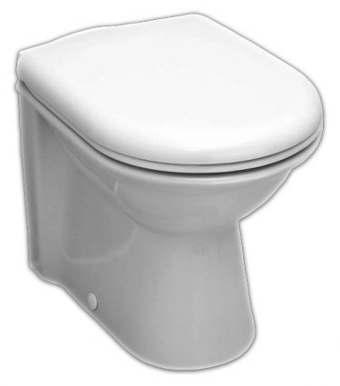 Унитаз приставной Serel Orchidee 6811 с микролифтом, белый, овальный, 35.5x50 см