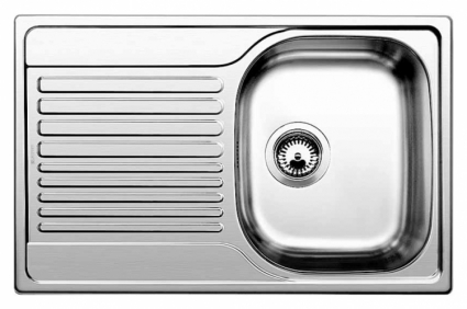 Мойка кухонная Blanco Tipo 45 S Compact сталь прямоугольная, с крылом, 78x50 см
