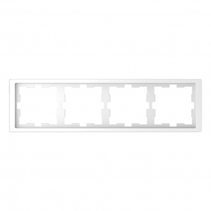Рамка 4-постовая Schneider Electric Merten D-Life MTN4040-6535 цвет белый