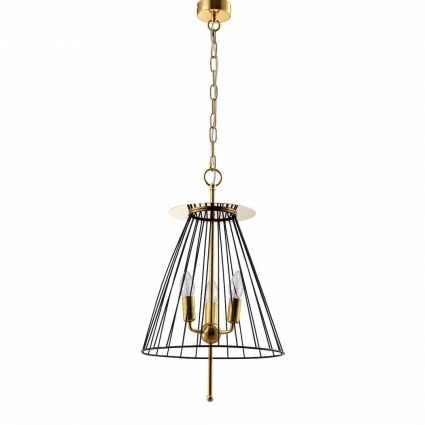 Подвесная люстра Crystal Lux Modesto SP3 Black/Gold мощность 180 Вт