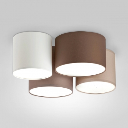 Потолочная люстра TK Lighting 3163 Cordoba в современном стиле, цвет коричневый