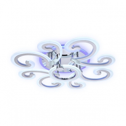 Потолочная светодиодная люстра Ambrella light Original FA5146 в современном стиле, цвет хром