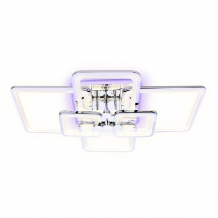 Потолочная светодиодная люстра Ambrella light Original FA5307 в современном стиле, цвет хром